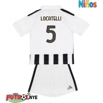 Camiseta Juventus Manuel Locatelli #5 Primera Equipación para niños 2026-27 manga corta (+ pantalones cortos)